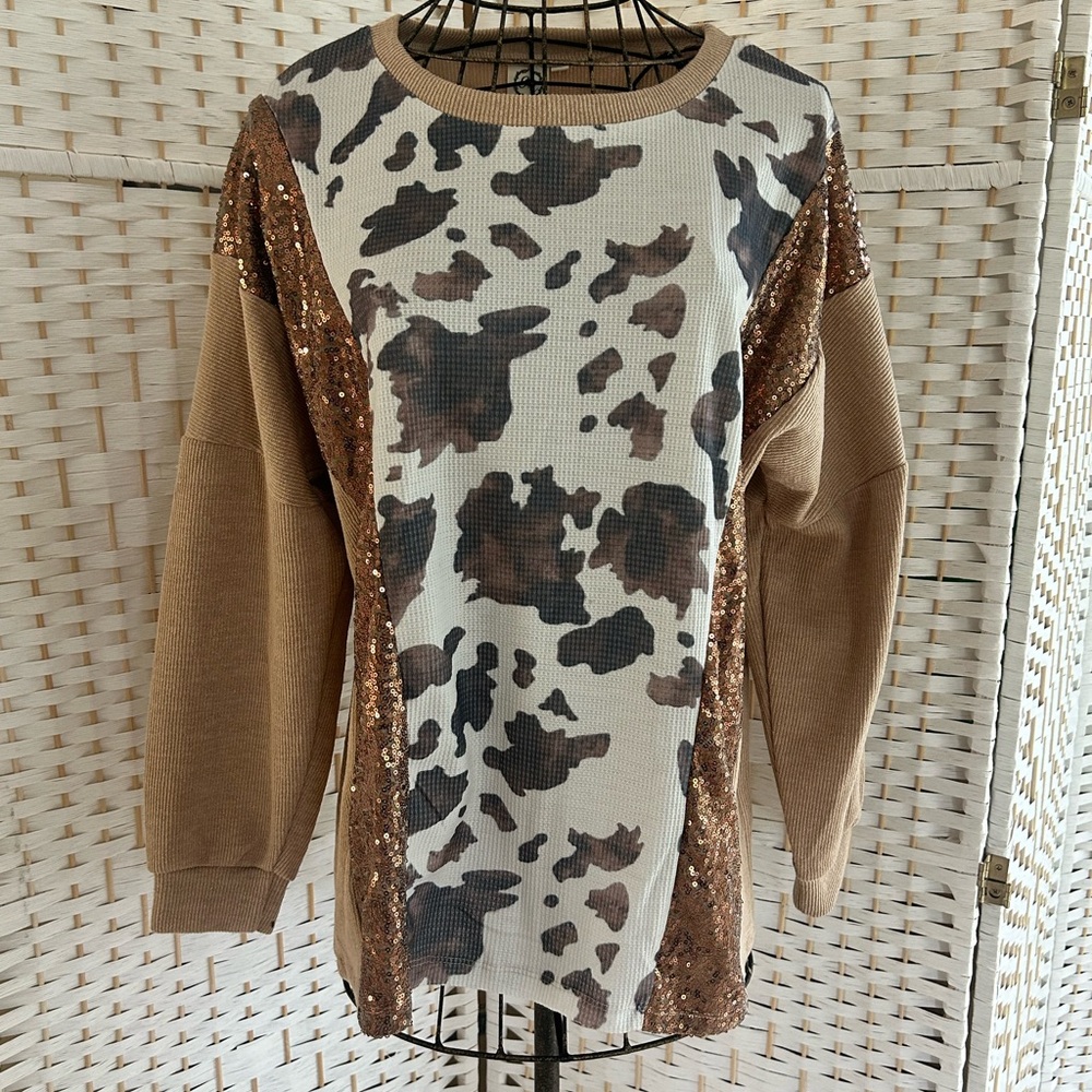 Grace & Emma “Seen But Not Herd” Long Sleeve Top
